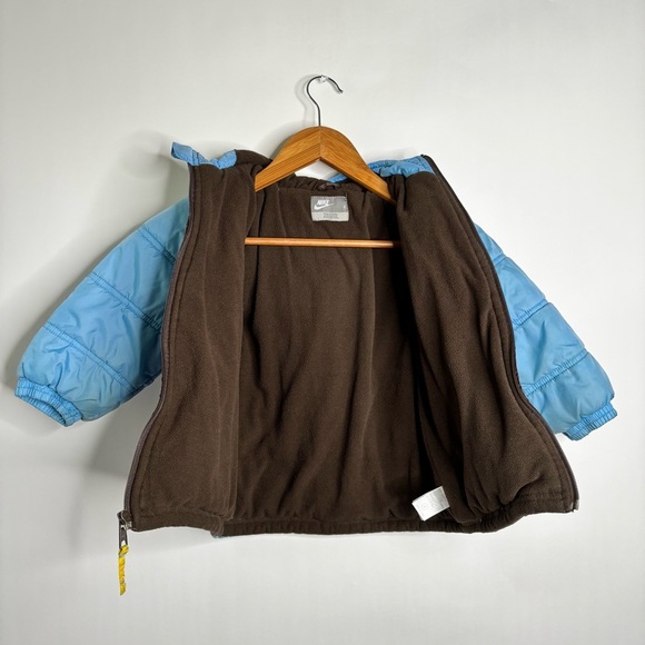 Nike Vintage Puffer Hooded Full Zip Jacket size 4 - Picture 7 of 10